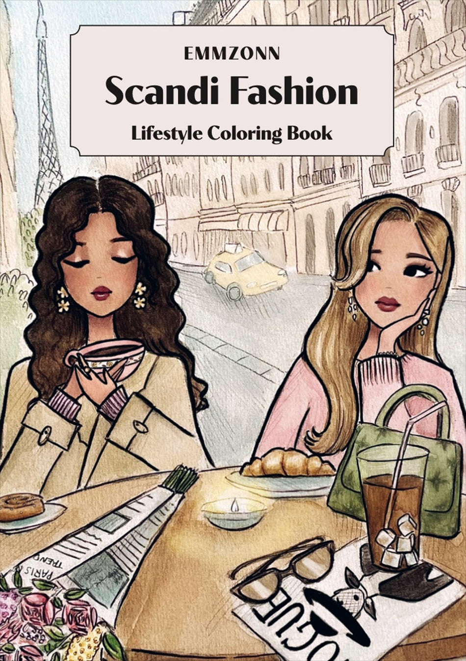Valokuva kirjasta Emma Sindeby Fagerhäll Scandi Fashion: : Lifestyle Coloring Book, kuuluu tuoteryhmään Ruots harrasteet taide.