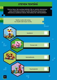 LEGO Minecraft Eläintaloja  –  tarrapuuhaa + lelu
