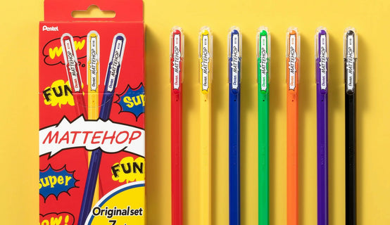 Geelikynä 7 kpl Mattehop Original Colours Pentel