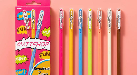 Geelikynä 7 kpl Mattehop Sweet Colours Pentel