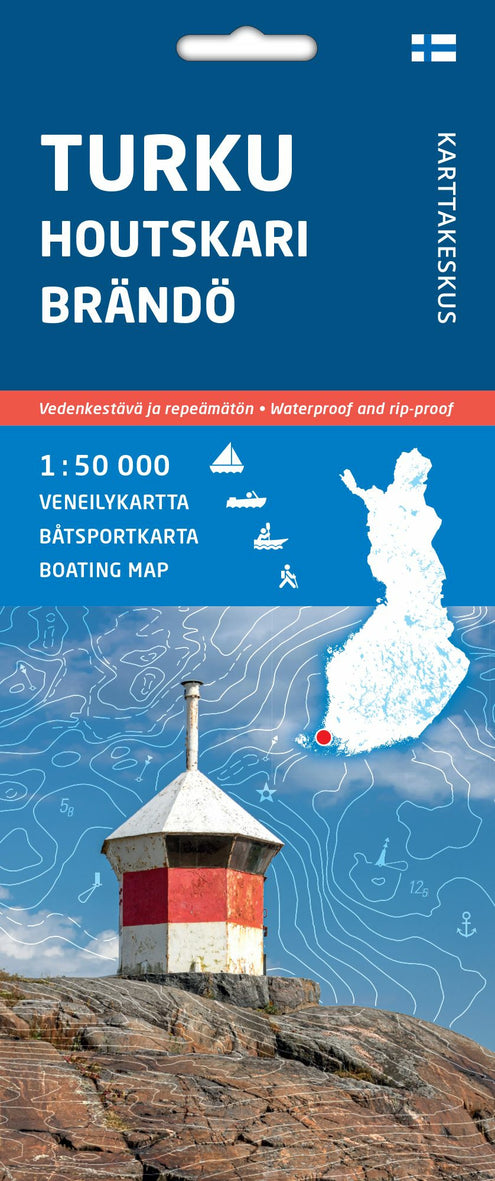 Turku Houtskari Brändö, veneilykartta 1:50 000