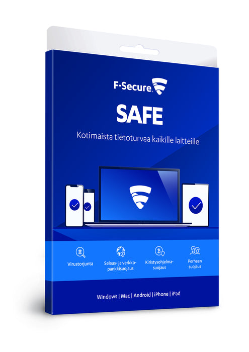 Tietoturvapaketti F-Secure SAFE 1 vuosi, Win, Mac, Android