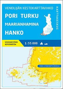 Veneilijän kestokarttavihko Pori-Turku-Maarianhamina-Hanko 1:55 000