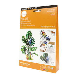 Akryylisetti Activity Botanical Simply Daler Rowney