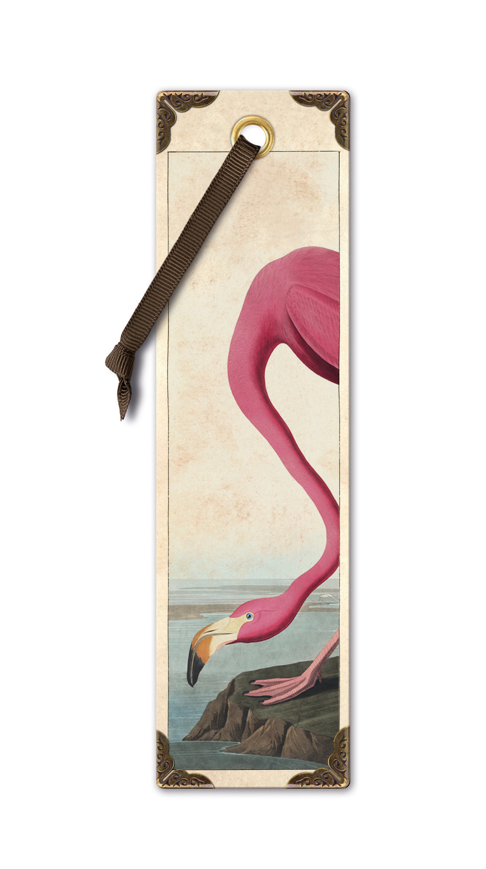Valokuva tuotteesta Kirjanmerkki Vintage Flamingo, kuuluu tuoteryhmään Lahjatavarat.