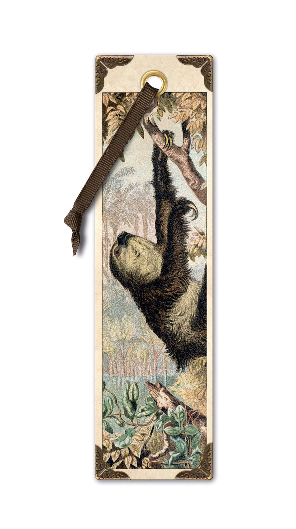 Valokuva tuotteesta Kirjanmerkki Vintage Sloth, kuuluu tuoteryhmään Lahjatavarat.