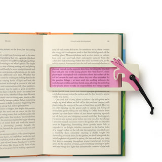 Kirjanmerkki Lukuapu, pinkki Bookmarks by If