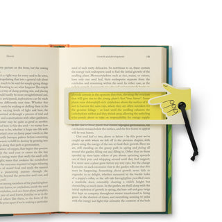 Kirjanmerkki Lukuapu, keltainen Bookmarks by If