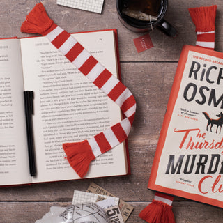 Kirjanmerkki Book Scarf Red & White