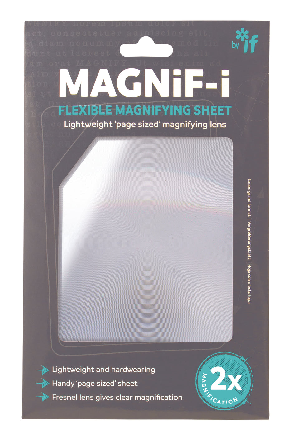 Valokuva kirjasta  MAGNiF-i Flexible Magnifying Sheet, kuuluu tuoteryhmään Muut ulkomaiset kirjat.