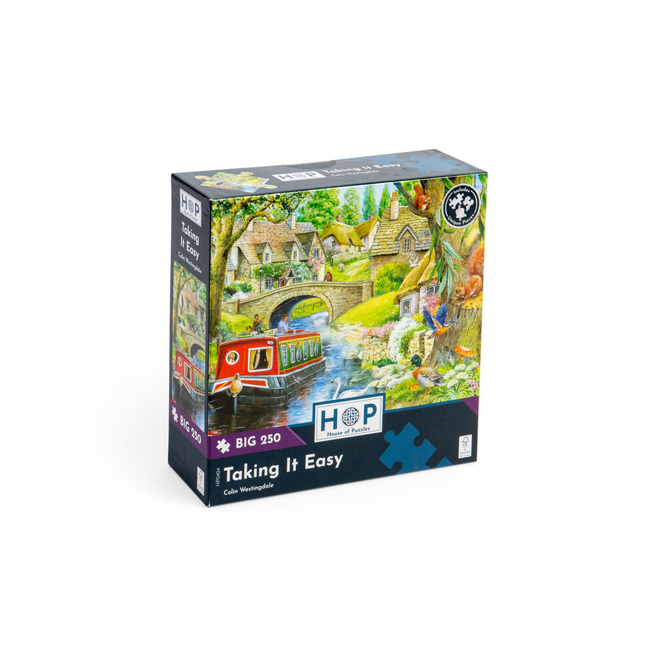 Valokuva tuotteesta Palapeli 250 palaa Taking It Easy BIG 250 Puzzles House of Puzzles Isopalainen, kuuluu tuoteryhmään Palapelit.