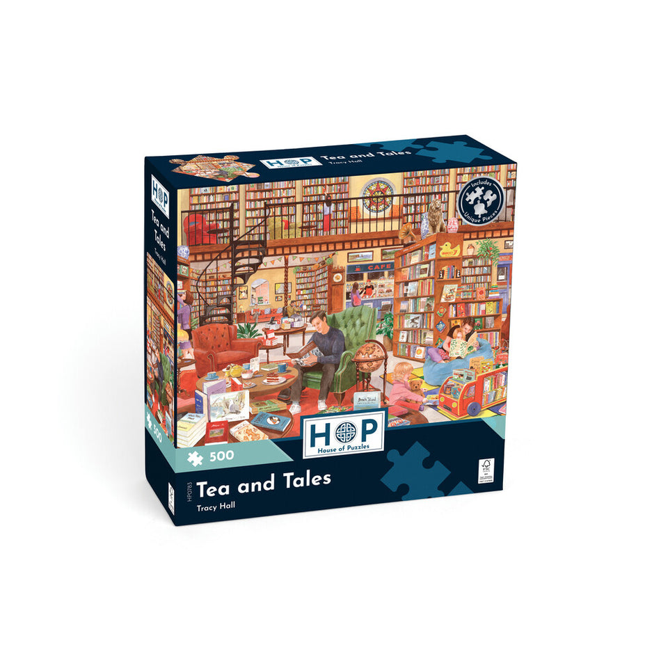 Valokuva tuotteesta Palapeli 500 palaa Tea and Tales House of Puzzles, kuuluu tuoteryhmään Palapelit.