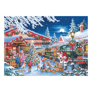 Palapeli 150 palaa tuubissa Santa's Express House of Puzzle mini
