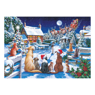 Palapeli 150 palaa tuubissa Santa Paws House of Puzzle mini