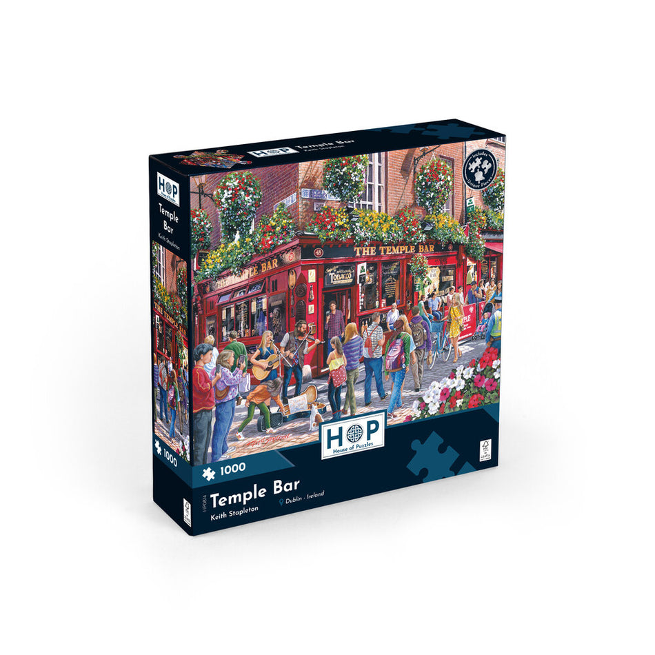 Valokuva tuotteesta Palapeli 1000 palaa Temple Bar House of Puzzles, kuuluu tuoteryhmään Pelikortit.