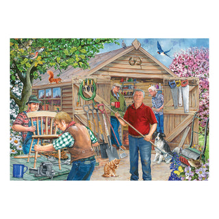 Palapeli 500 palaa BIG Our Man Shed House of Puzzle isopalainen