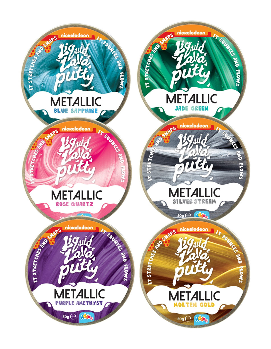 Valokuva tuotteesta Liquid Lava -massa, metallinhohto, kuuluu tuoteryhmään Lelut.