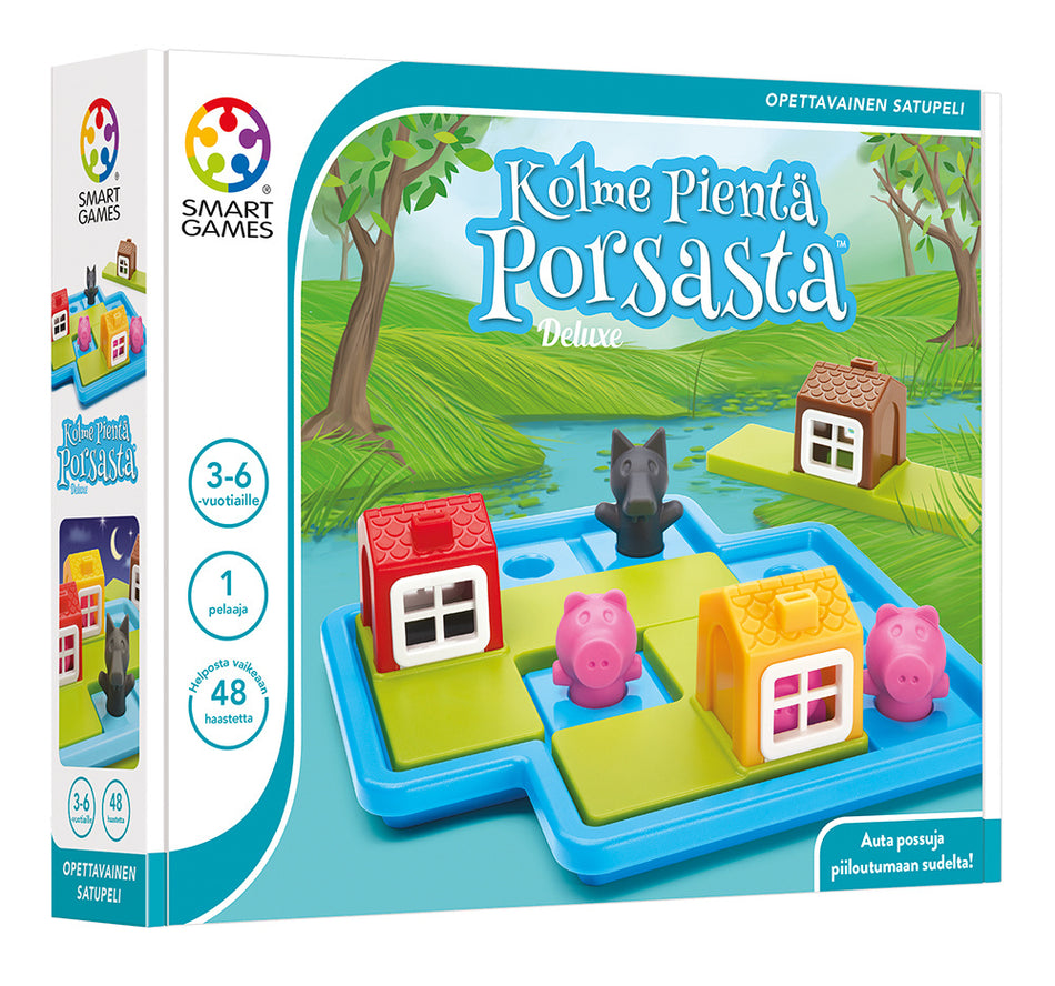 Valokuva tuotteesta Three Little Piggies SmartGames, kuuluu tuoteryhmään Lautapelit.