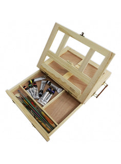 Pöytäteline Mont Marte, säilytyslaatikolla