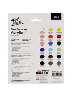 Akryyliväri 18x12ml, Mont Marte Two Seasons