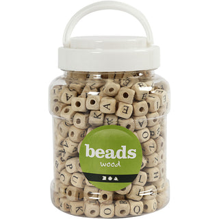 Puuhelmet kirjainnopat 9mm