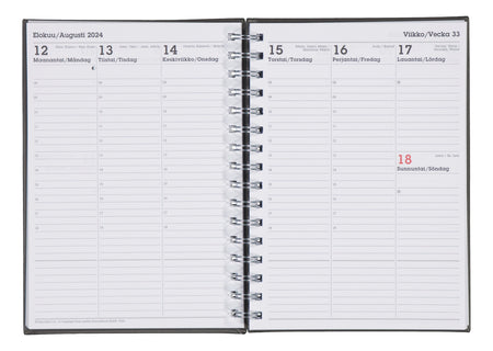 Koulukalenteri Festival 25-26 A5 18kk harmaa