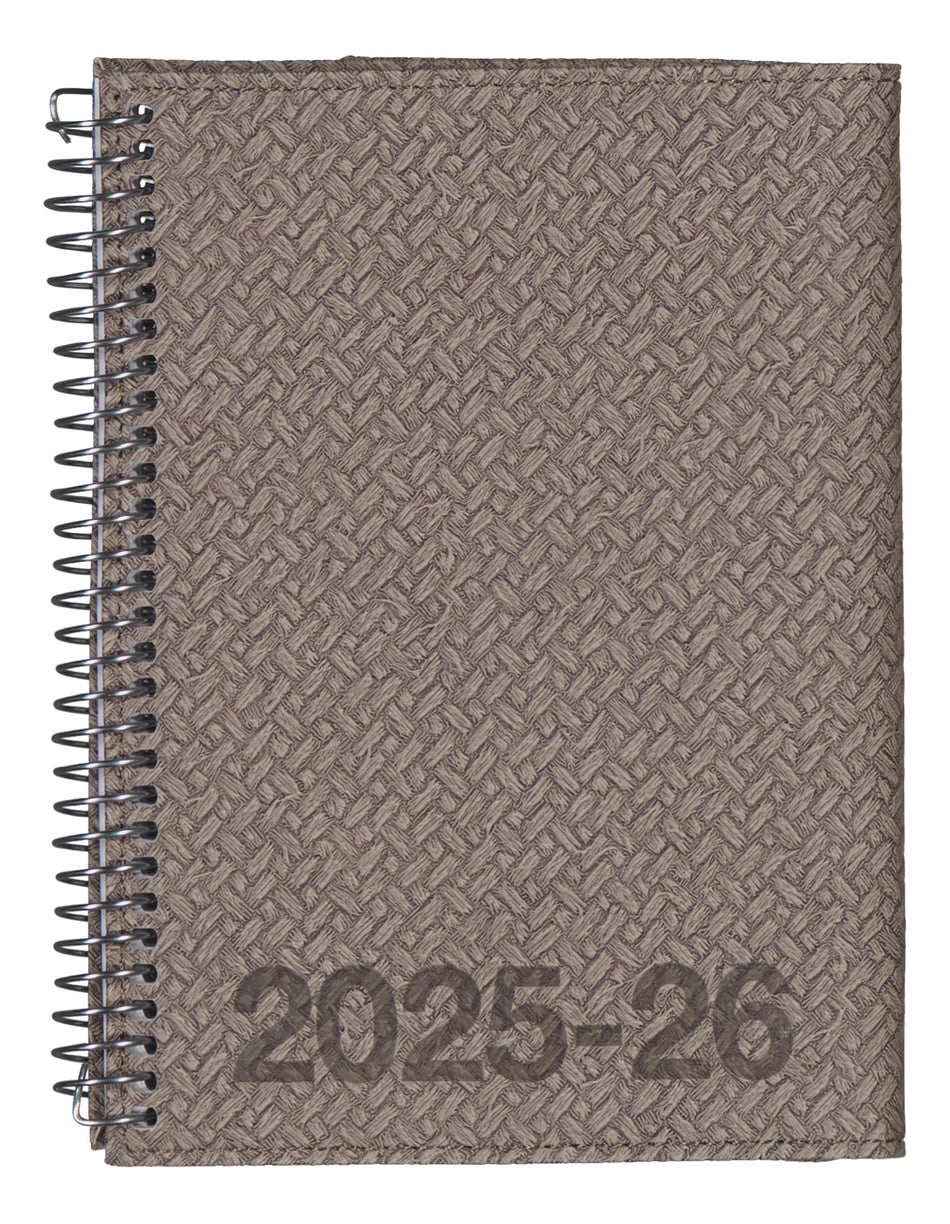 Valokuva tuotteesta Koulukalenteri Texture 25-26 A6 18kk Stone, kuuluu tuoteryhmään Lukuvuosikalenterit.