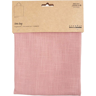 Kangaskassi 38x42cm dusty pink