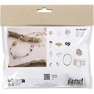 Askartelupakkaus rosat sävyt muhkea kaulakoru