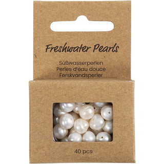 Makeanvedenhelmet 40 kpl helmiäisvalkoinen