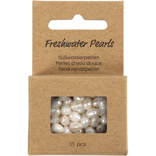 Makeanvedenhelmet 55 kpl helmiäisvalkoinen