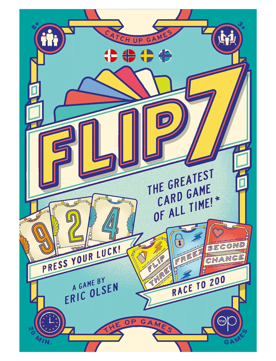 Valokuva tuotteesta Korttipeli Flip 7 Nordic, kuuluu tuoteryhmään Pelikortit.
