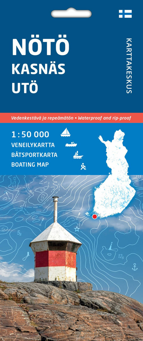 Nötö Kasnäs Utö, veneilykartta 1:50 000