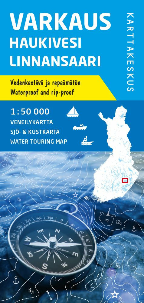 Varkaus Haukivesi Linnansaari veneilykartta, 1:50 000