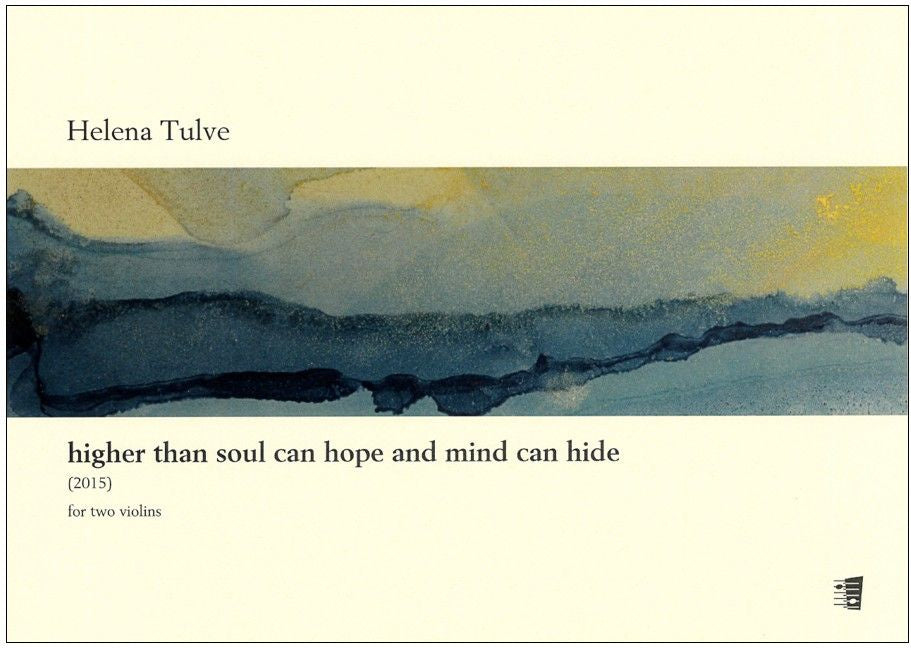 Valokuva kirjasta  higher than soul can hope and mind can hide for two violins - Playing score, kuuluu tuoteryhmään Musiikki.