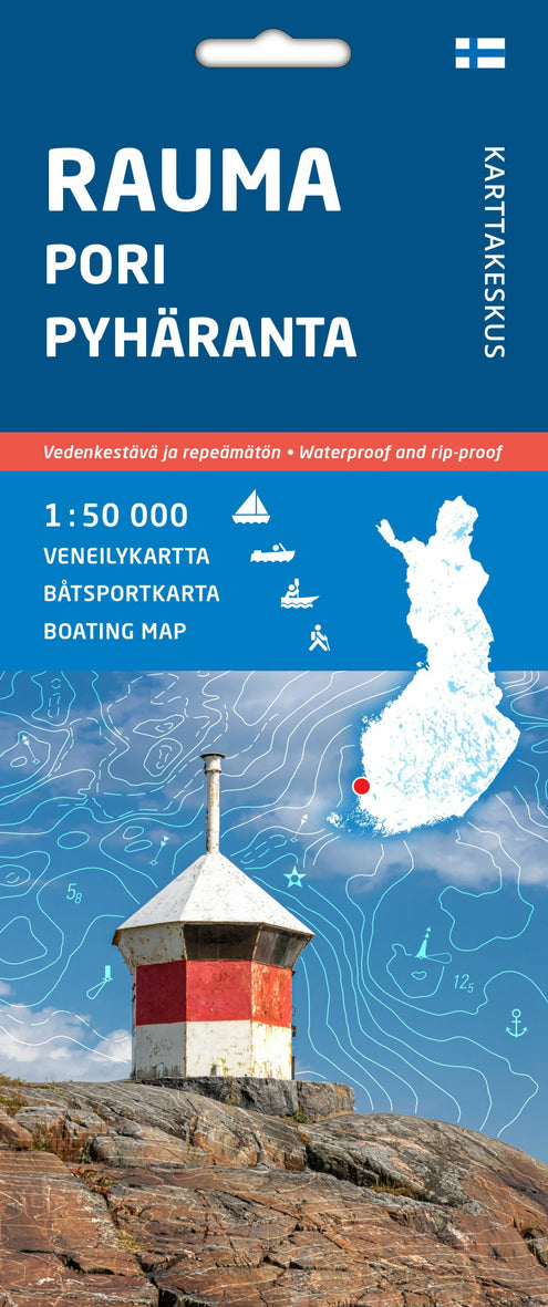 Rauma Pori Pyhäranta, veneilykartta 1:50 000