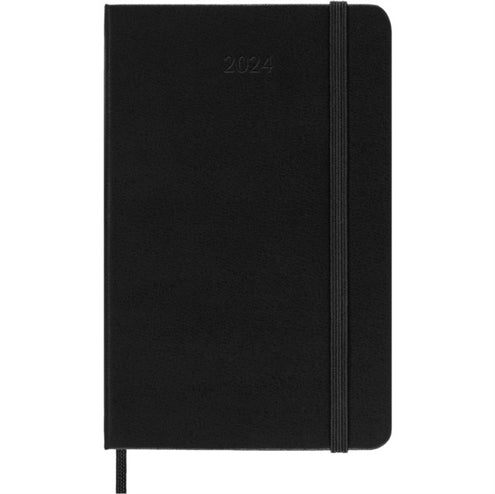 Moleskine 2024 12-Month Weekly Horizontal Pocket Hardcover Notebook