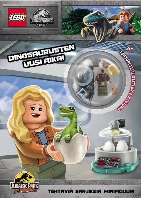 LEGO Jurassic World Dinosaurusten uusi aika! -puuhakirja lelulla