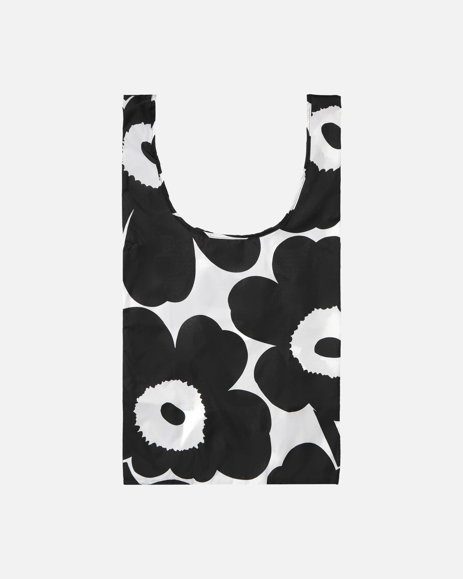 Valokuva tuotteesta Kassi Marimekko Smartbag  Unikko, musta valkoinen, kuuluu tuoteryhmään Laukut kukkarot.