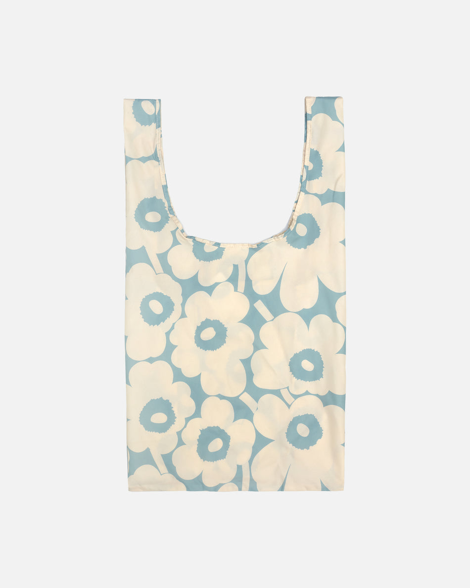 Valokuva tuotteesta Kassi Marimekko Smartbag Unikko, luonnonvalkoinen turkoosi, kuuluu tuoteryhmään Laukut kukkarot.