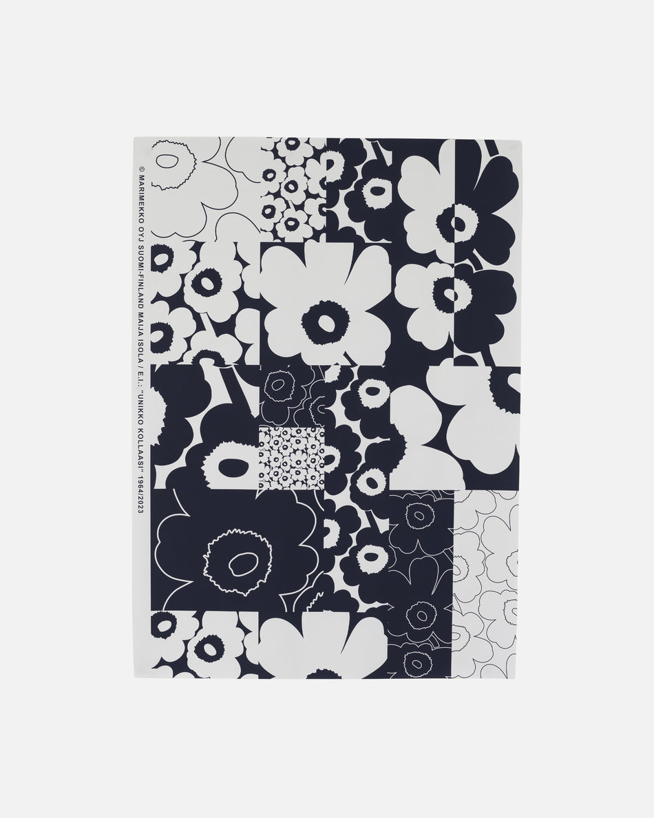 Valokuva tuotteesta Juliste Marimekko Unikko Kollaasi 50*70cm, luonnonvalkoinen-tummansininen, kuuluu tuoteryhmään Julisteet teemapakat.