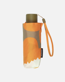 Sateenvarjo Marimekko Mini Manual Unikko, oranssi, beige, luonnonvalkoinen