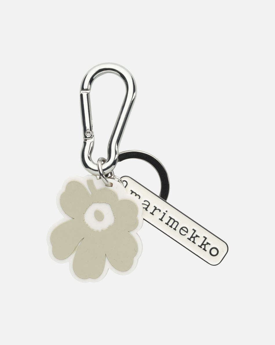 Valokuva tuotteesta Avaimenperä Marimekko Aallokas Unikko, beige, luonnonvalkoinen, kuuluu tuoteryhmään Asut asusteet.