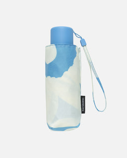 Sateenvarjo Marimekko Mini Manual Unikko, luonnonvalkoinen, sininen