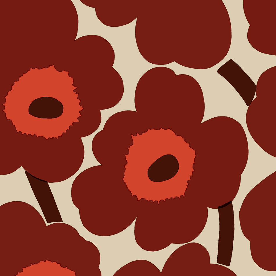 Valokuva tuotteesta Servetti Marimekko 33 cm Unikko punakerma, kuuluu tuoteryhmään Sisustus kodin tarvikkeet.