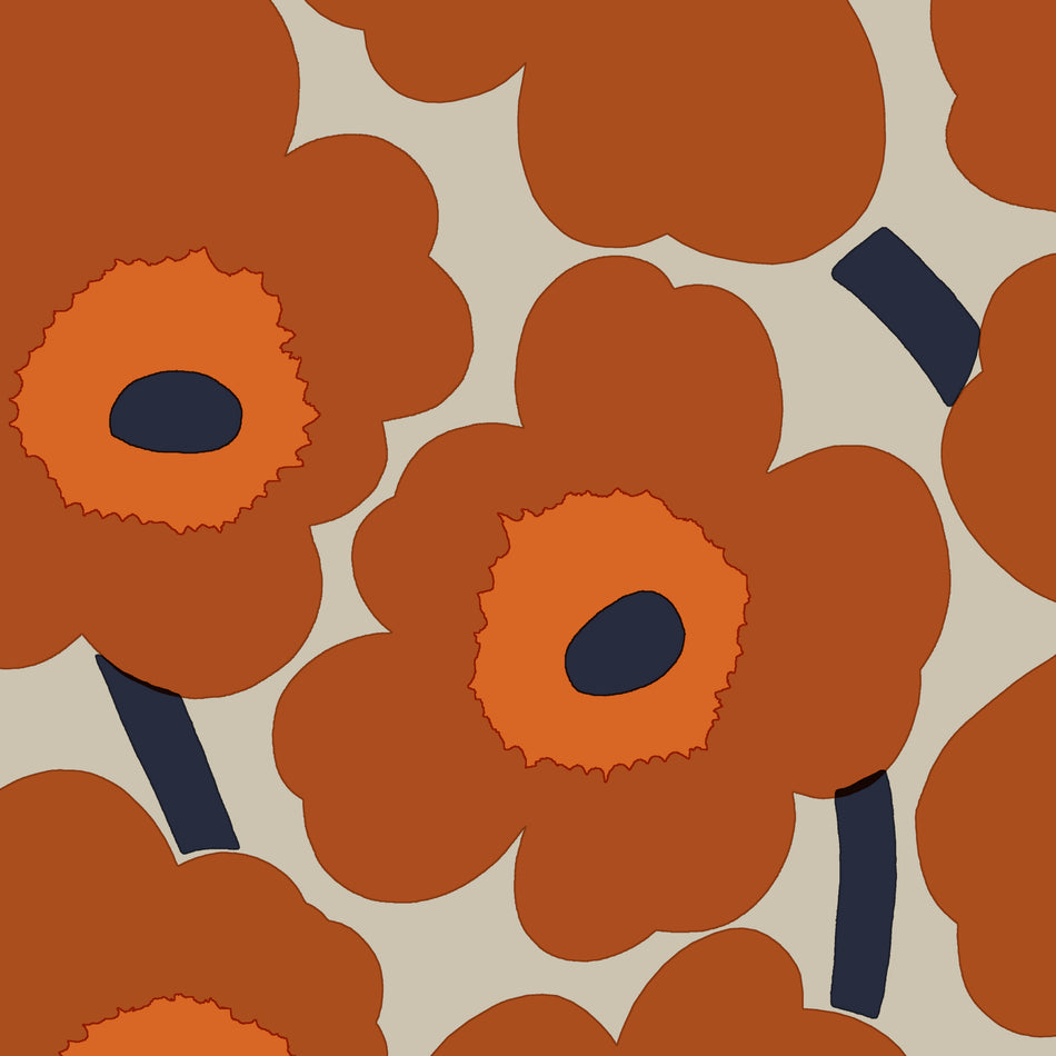 Servetti Marimekko 33 Cm Unikko Oranssi Suomalainen servetti-marimekko-33-cm-unikko-oranssi-suomalainen