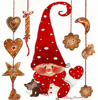 Lautasliina Tonttupoika 33 cm / 20kpl Havi