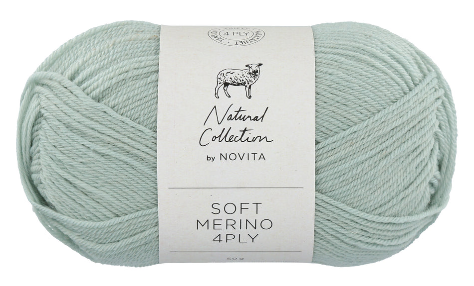 Valokuva tuotteesta Lanka Novita Soft Merino 4PLY 50g 305 kaaliperhonen, kuuluu tuoteryhmään Käsityötarvikkeet.