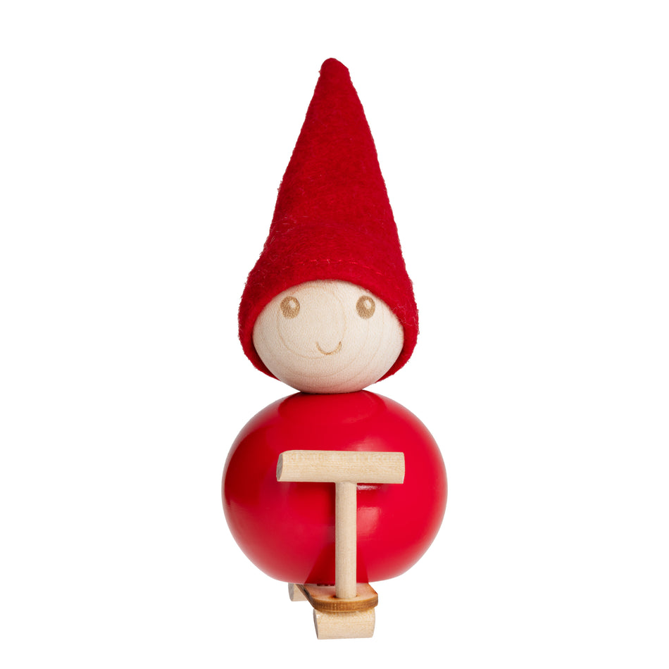 Valokuva tuotteesta Koriste Aarikka Tonttu Skuuttaaja, kuuluu tuoteryhmään Lahjatavarat.