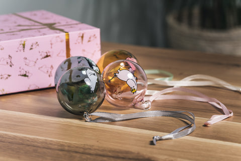 Koristepallot Muumi Originals 7 cm 4 kpl/pkt Muurla